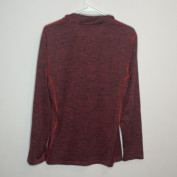 ❤️ 🆕 FILA Mens maroon Long Sleeve 1/4 zip up Small - Picture 6 of 7